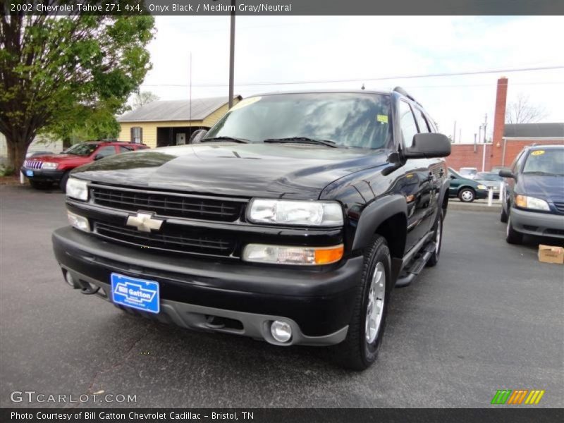Onyx Black / Medium Gray/Neutral 2002 Chevrolet Tahoe Z71 4x4