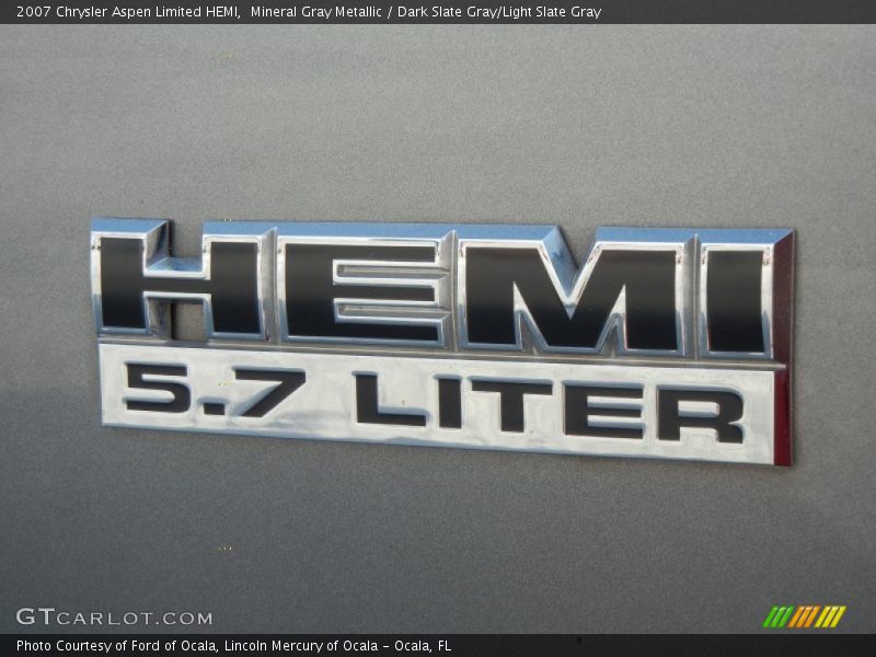 Mineral Gray Metallic / Dark Slate Gray/Light Slate Gray 2007 Chrysler Aspen Limited HEMI