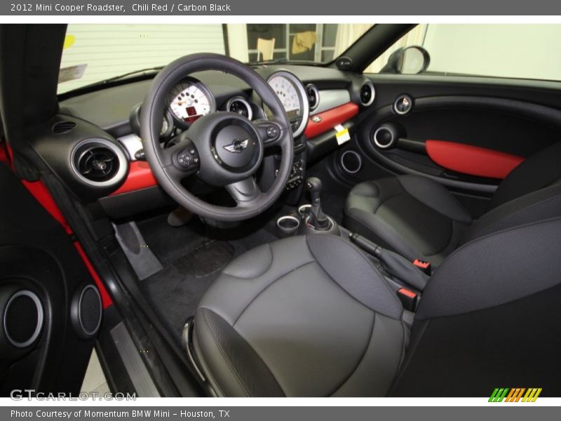  2012 Cooper Roadster Carbon Black Interior