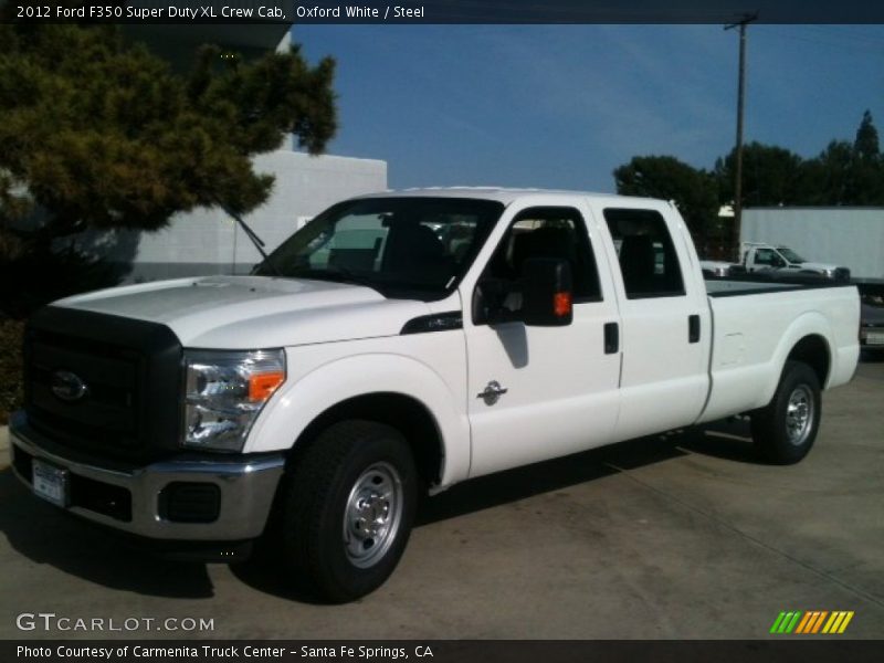 Oxford White / Steel 2012 Ford F350 Super Duty XL Crew Cab