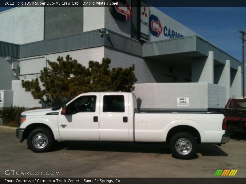 Oxford White / Steel 2012 Ford F350 Super Duty XL Crew Cab