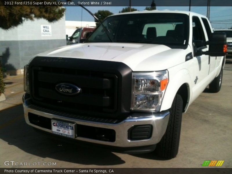 Oxford White / Steel 2012 Ford F350 Super Duty XL Crew Cab