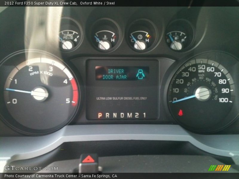  2012 F350 Super Duty XL Crew Cab XL Crew Cab Gauges