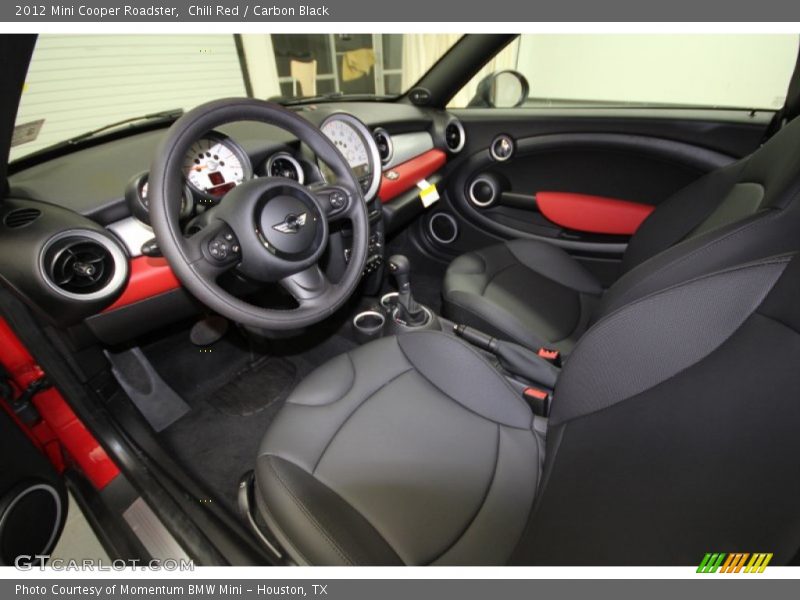  2012 Cooper Roadster Carbon Black Interior