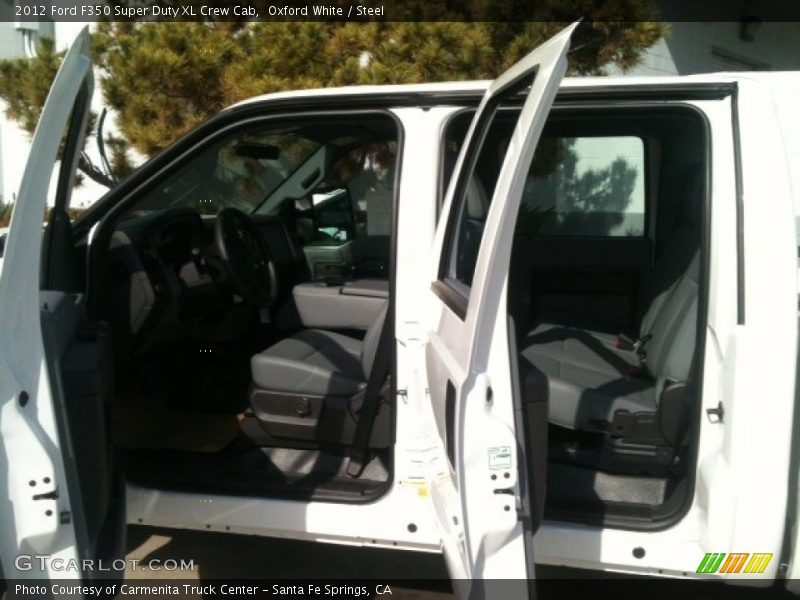 Oxford White / Steel 2012 Ford F350 Super Duty XL Crew Cab