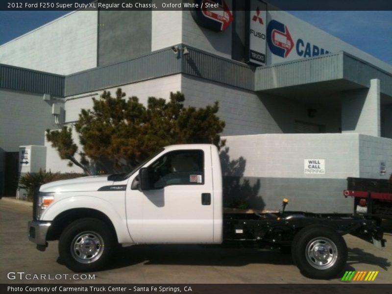 Oxford White / Steel 2012 Ford F250 Super Duty XL Regular Cab Chassis