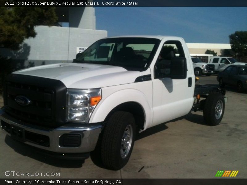Oxford White / Steel 2012 Ford F250 Super Duty XL Regular Cab Chassis