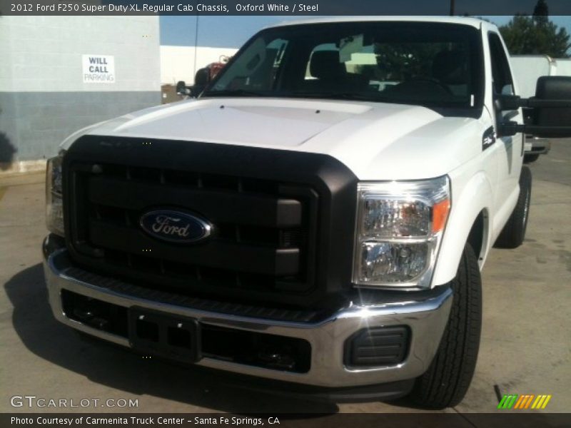 Oxford White / Steel 2012 Ford F250 Super Duty XL Regular Cab Chassis