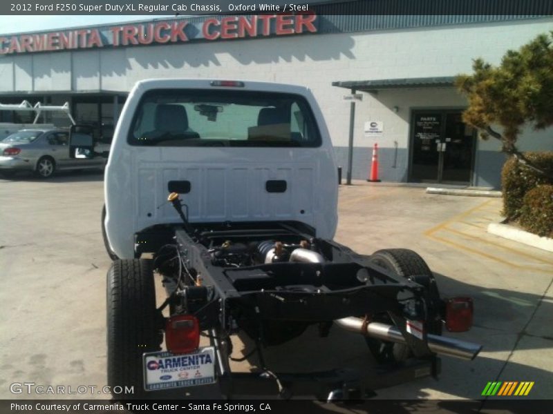 Oxford White / Steel 2012 Ford F250 Super Duty XL Regular Cab Chassis