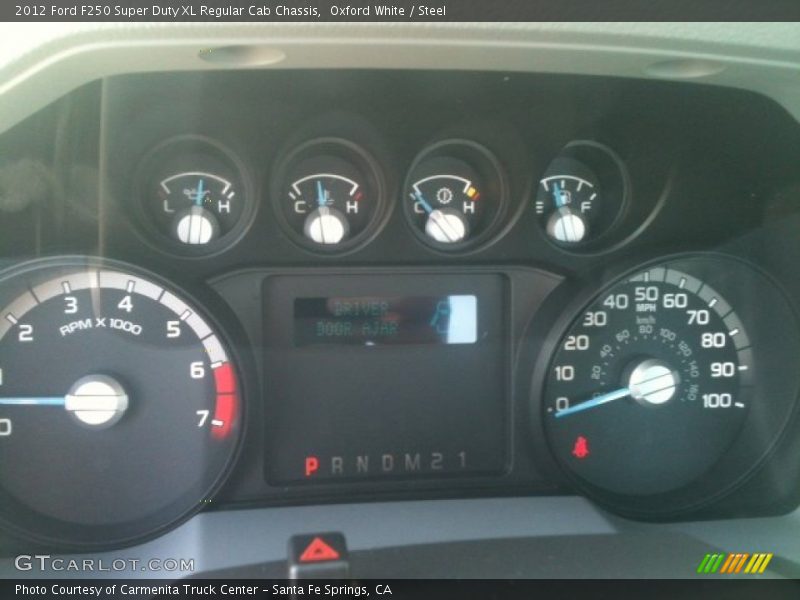 Oxford White / Steel 2012 Ford F250 Super Duty XL Regular Cab Chassis