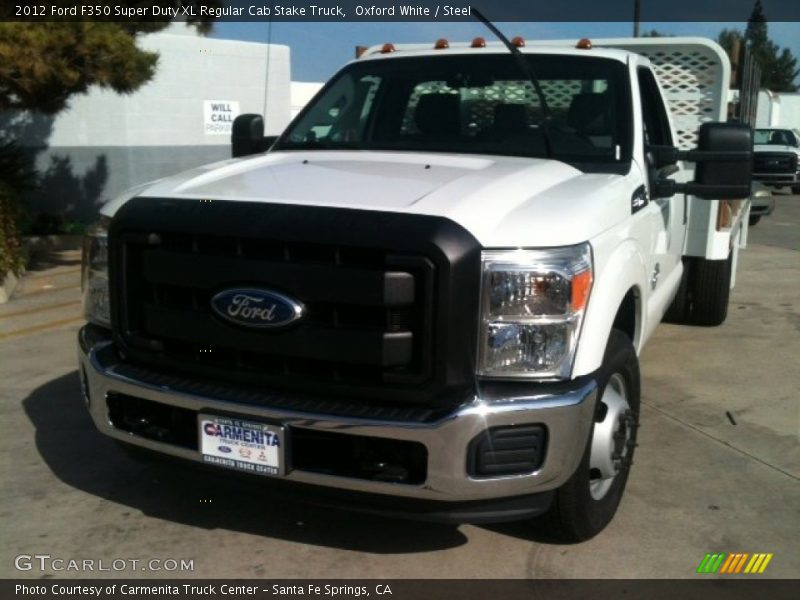 Oxford White / Steel 2012 Ford F350 Super Duty XL Regular Cab Stake Truck
