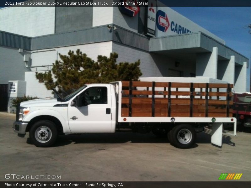 Oxford White / Steel 2012 Ford F350 Super Duty XL Regular Cab Stake Truck