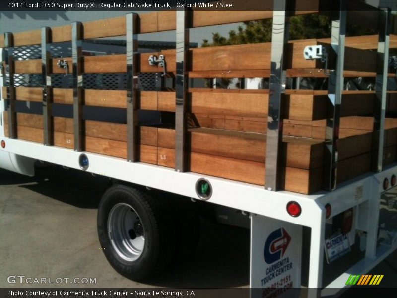 Oxford White / Steel 2012 Ford F350 Super Duty XL Regular Cab Stake Truck