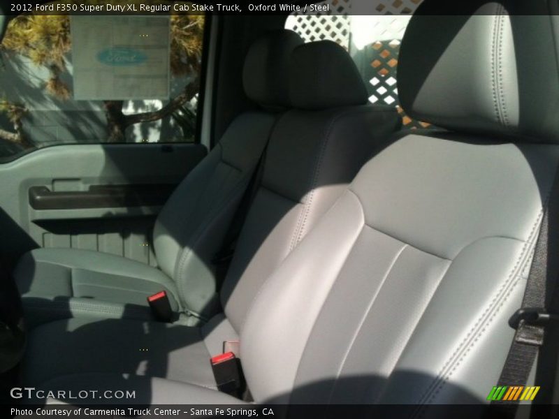 Oxford White / Steel 2012 Ford F350 Super Duty XL Regular Cab Stake Truck