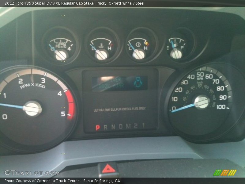 Oxford White / Steel 2012 Ford F350 Super Duty XL Regular Cab Stake Truck