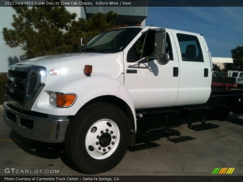  2012 F650 Super Duty XL Crew Cab Chassis Oxford White