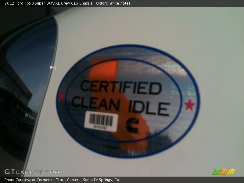 Oxford White / Steel 2012 Ford F650 Super Duty XL Crew Cab Chassis
