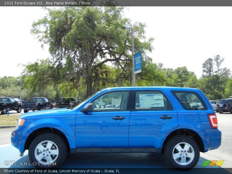 Blue Flame Metallic / Stone 2012 Ford Escape XLS