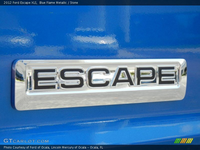 Blue Flame Metallic / Stone 2012 Ford Escape XLS