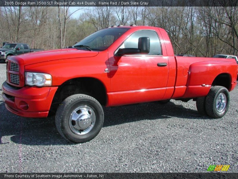 Flame Red / Dark Slate Gray 2005 Dodge Ram 3500 SLT Regular Cab 4x4 Dually