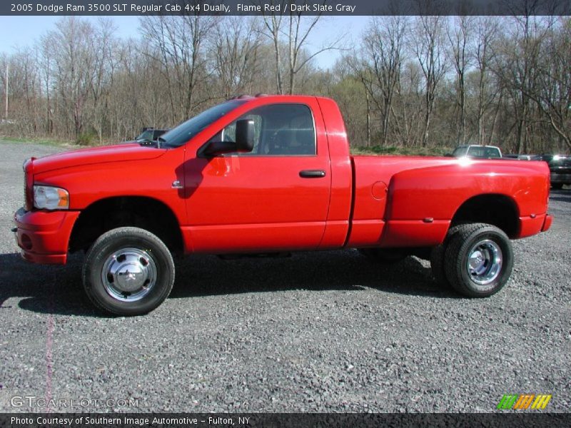 Flame Red / Dark Slate Gray 2005 Dodge Ram 3500 SLT Regular Cab 4x4 Dually