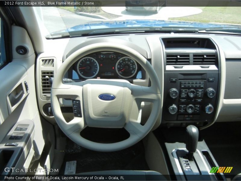Blue Flame Metallic / Stone 2012 Ford Escape XLS