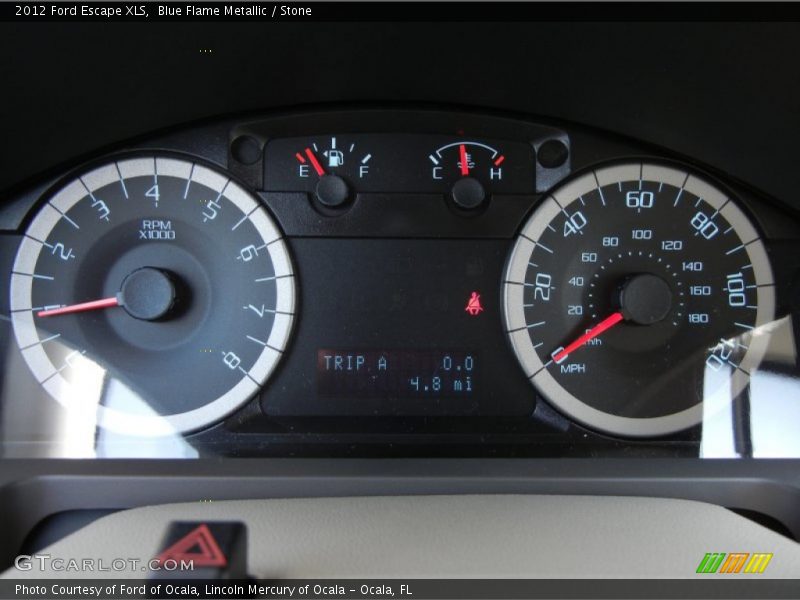 Blue Flame Metallic / Stone 2012 Ford Escape XLS
