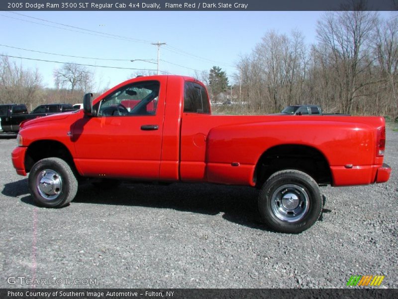 Flame Red / Dark Slate Gray 2005 Dodge Ram 3500 SLT Regular Cab 4x4 Dually