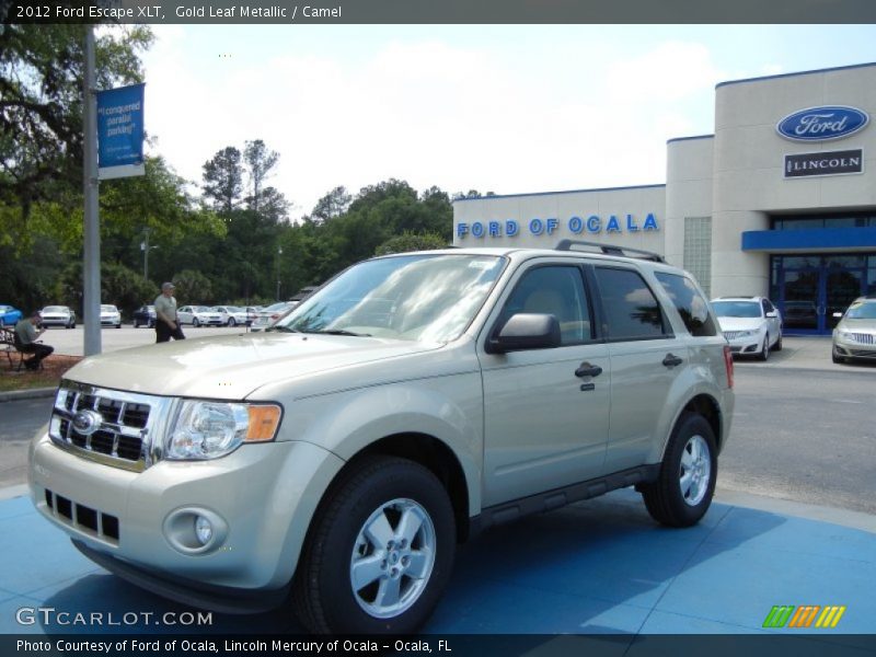 Gold Leaf Metallic / Camel 2012 Ford Escape XLT