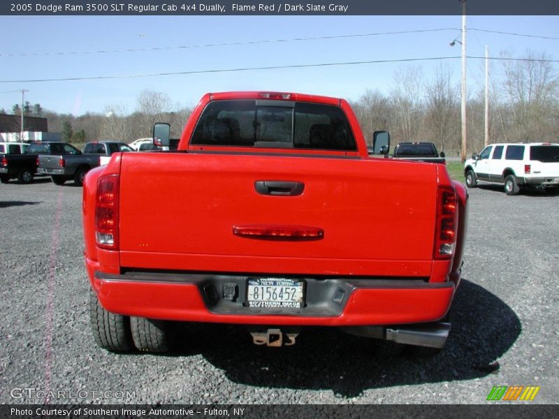 Flame Red / Dark Slate Gray 2005 Dodge Ram 3500 SLT Regular Cab 4x4 Dually