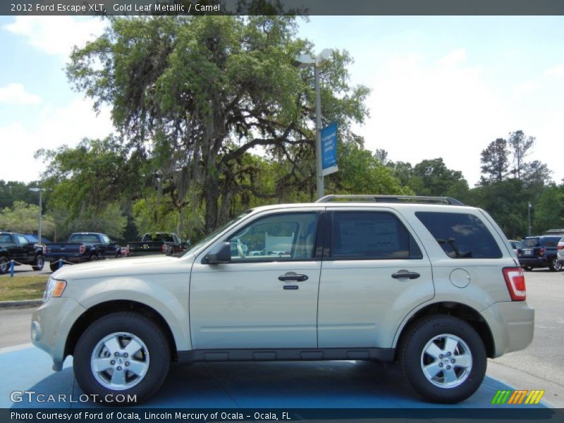 Gold Leaf Metallic / Camel 2012 Ford Escape XLT