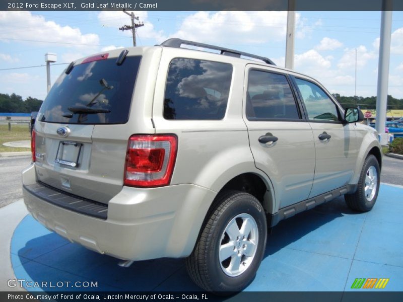 Gold Leaf Metallic / Camel 2012 Ford Escape XLT