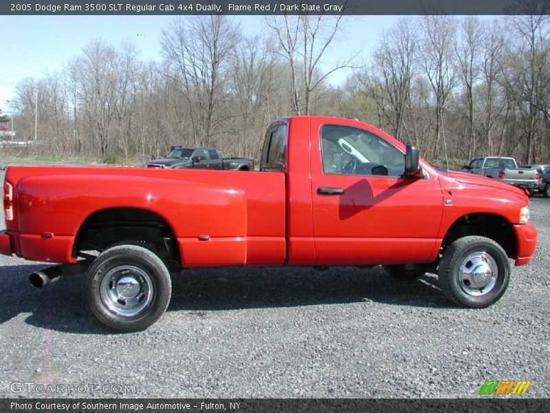 Flame Red / Dark Slate Gray 2005 Dodge Ram 3500 SLT Regular Cab 4x4 Dually