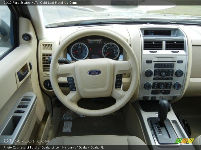 Gold Leaf Metallic / Camel 2012 Ford Escape XLT