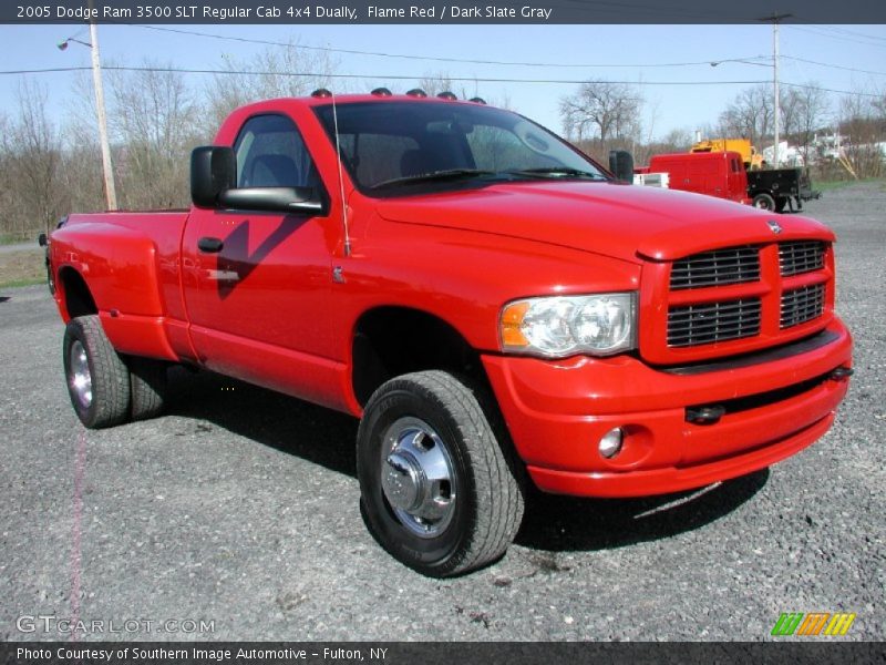 Front 3/4 View of 2005 Ram 3500 SLT Regular Cab 4x4 Dually