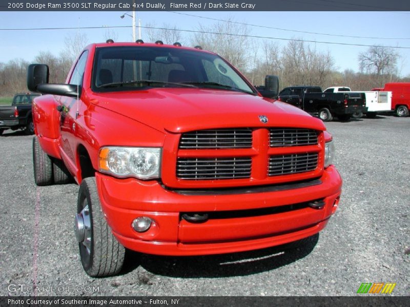 Flame Red / Dark Slate Gray 2005 Dodge Ram 3500 SLT Regular Cab 4x4 Dually