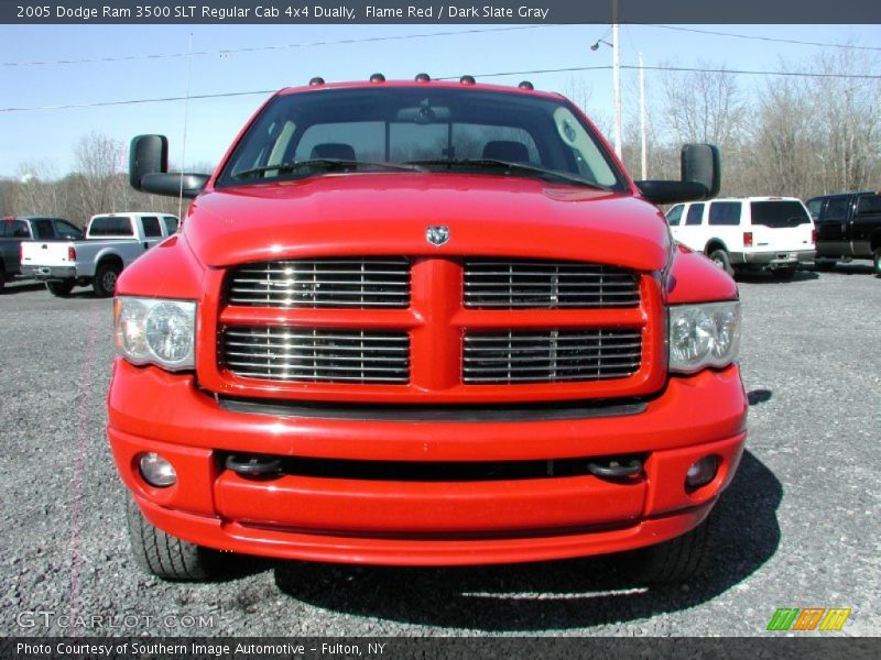 Flame Red / Dark Slate Gray 2005 Dodge Ram 3500 SLT Regular Cab 4x4 Dually