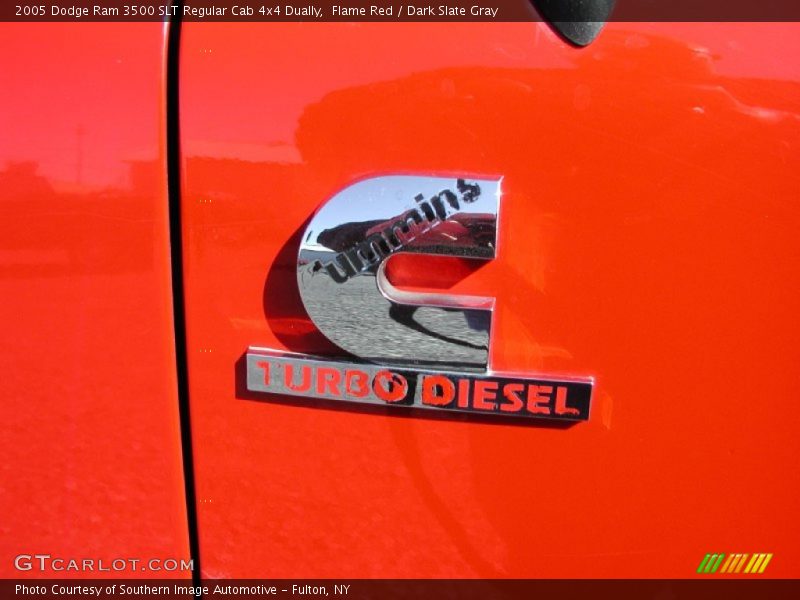 Flame Red / Dark Slate Gray 2005 Dodge Ram 3500 SLT Regular Cab 4x4 Dually