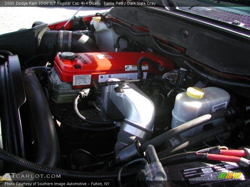 Flame Red / Dark Slate Gray 2005 Dodge Ram 3500 SLT Regular Cab 4x4 Dually