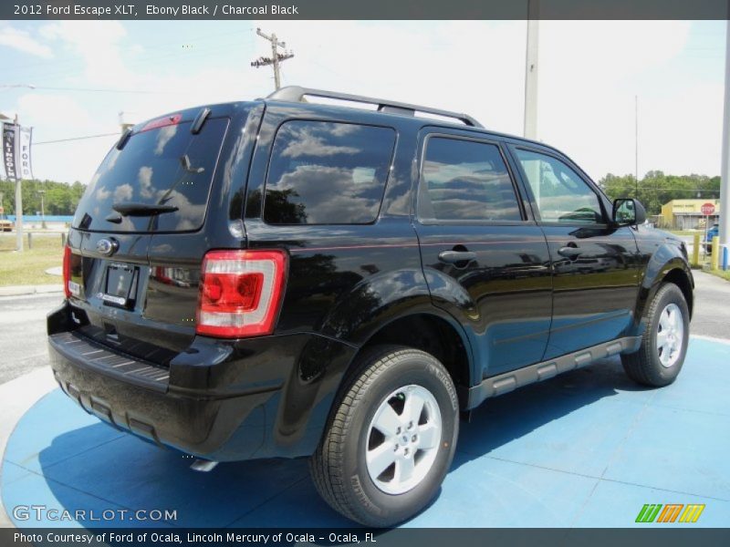 Ebony Black / Charcoal Black 2012 Ford Escape XLT