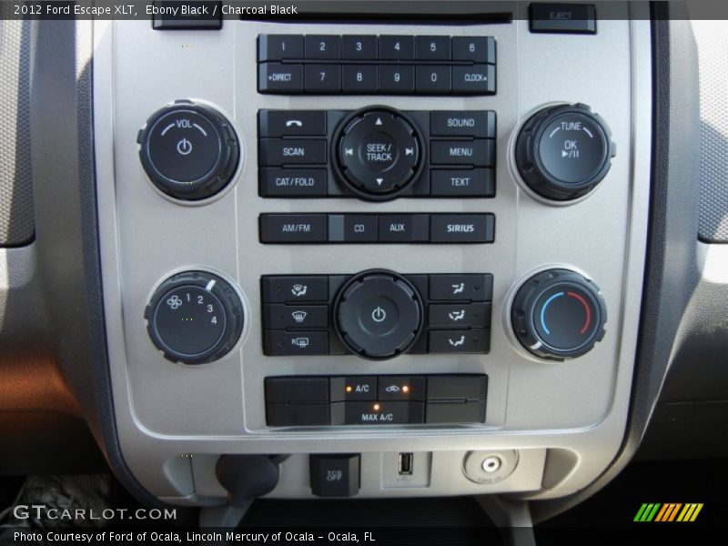 Ebony Black / Charcoal Black 2012 Ford Escape XLT