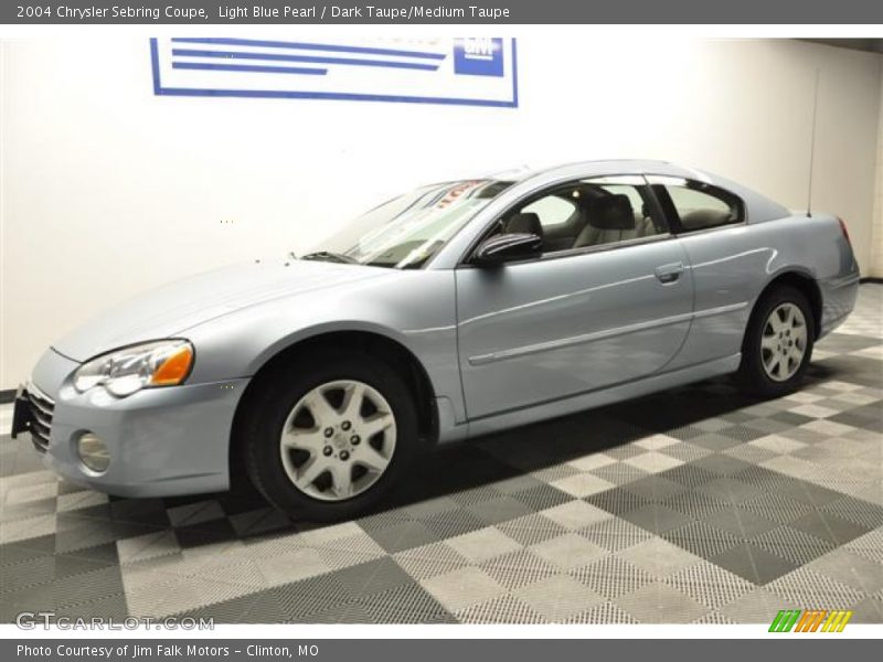 Light Blue Pearl / Dark Taupe/Medium Taupe 2004 Chrysler Sebring Coupe