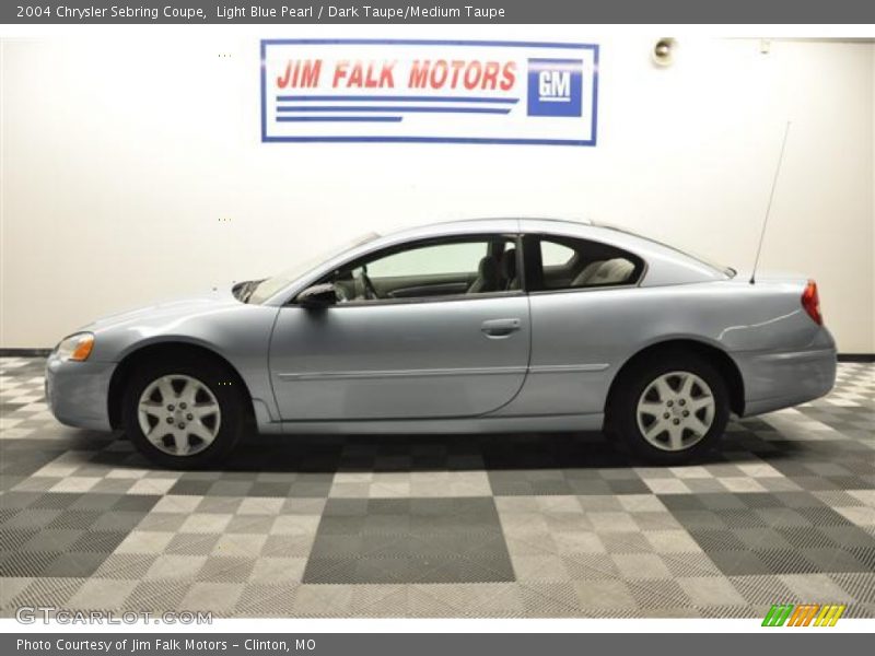 Light Blue Pearl / Dark Taupe/Medium Taupe 2004 Chrysler Sebring Coupe