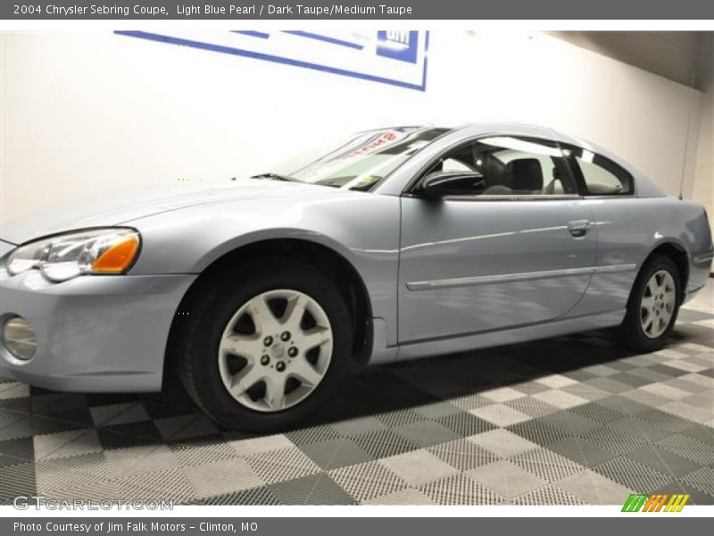 Light Blue Pearl / Dark Taupe/Medium Taupe 2004 Chrysler Sebring Coupe