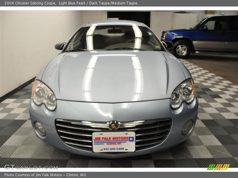 Light Blue Pearl / Dark Taupe/Medium Taupe 2004 Chrysler Sebring Coupe