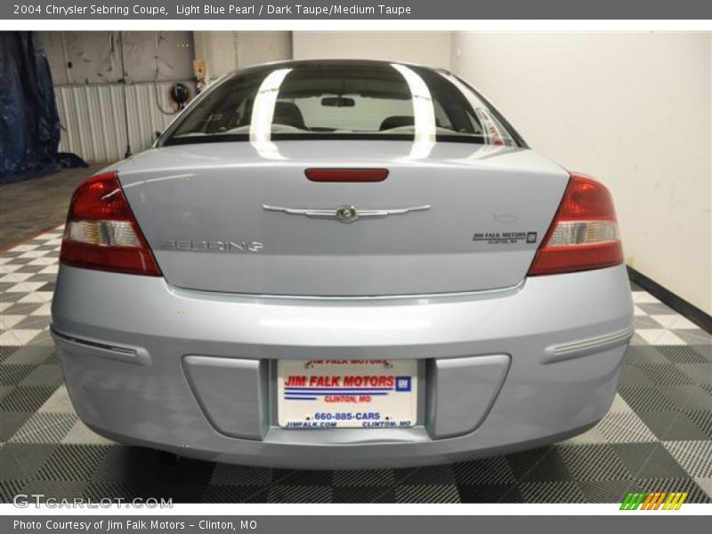 Light Blue Pearl / Dark Taupe/Medium Taupe 2004 Chrysler Sebring Coupe