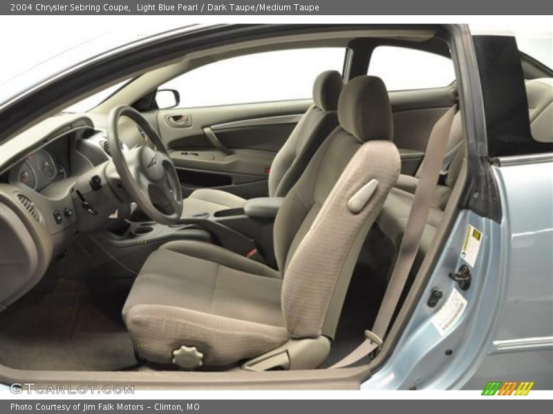 Light Blue Pearl / Dark Taupe/Medium Taupe 2004 Chrysler Sebring Coupe