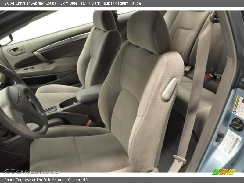 Light Blue Pearl / Dark Taupe/Medium Taupe 2004 Chrysler Sebring Coupe