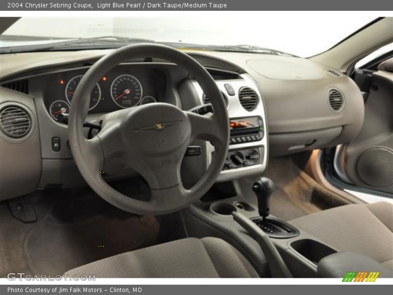 Light Blue Pearl / Dark Taupe/Medium Taupe 2004 Chrysler Sebring Coupe