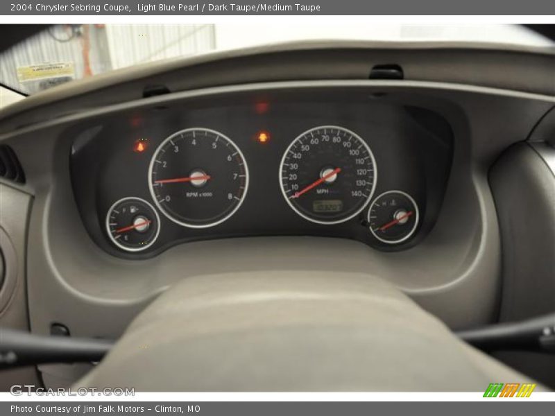Light Blue Pearl / Dark Taupe/Medium Taupe 2004 Chrysler Sebring Coupe